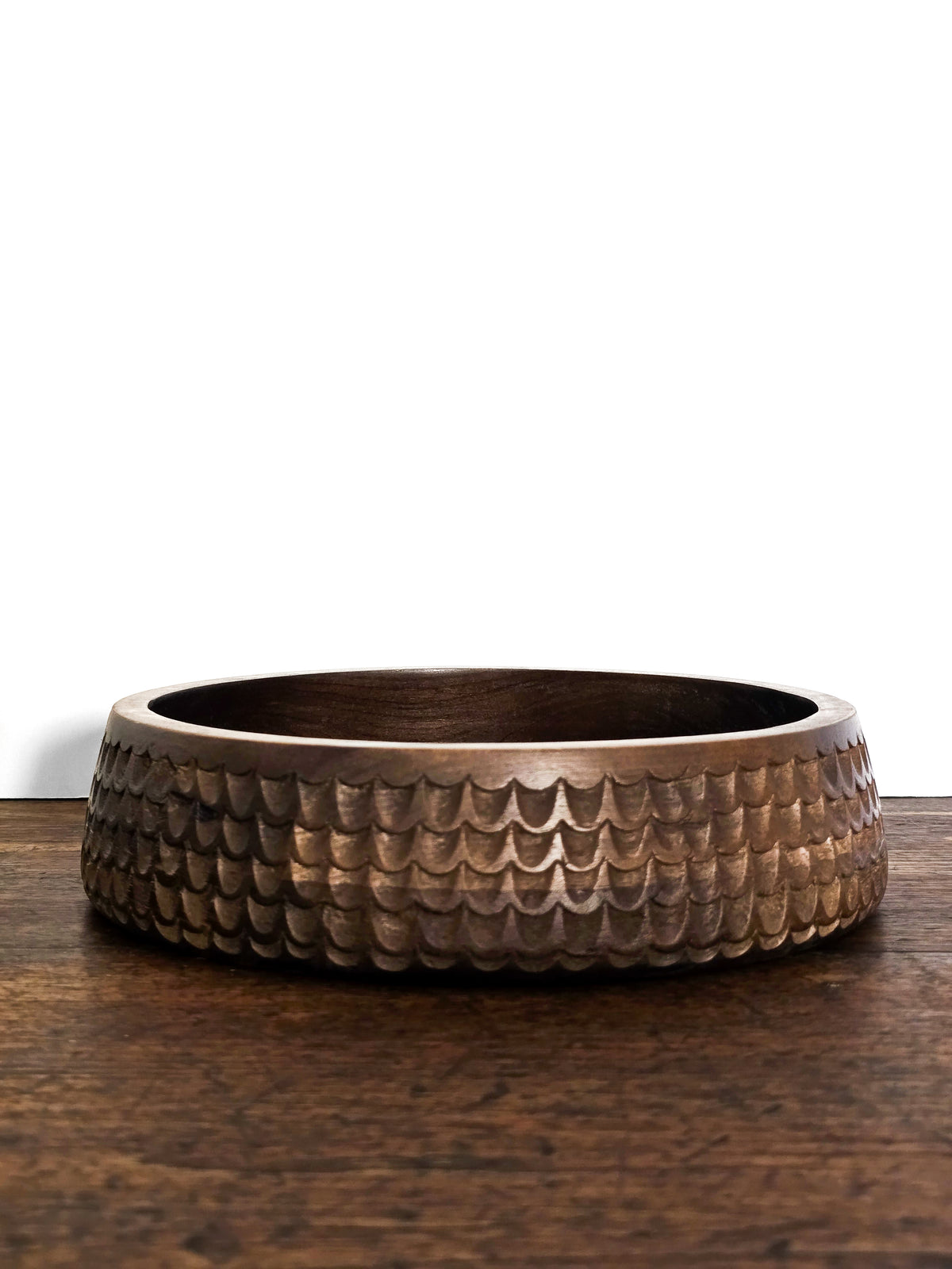 Accessories _ Carved wooden bowl _ Large