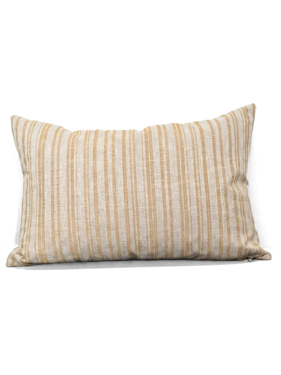 Cushion _ Yellow striped _ 22 x 12