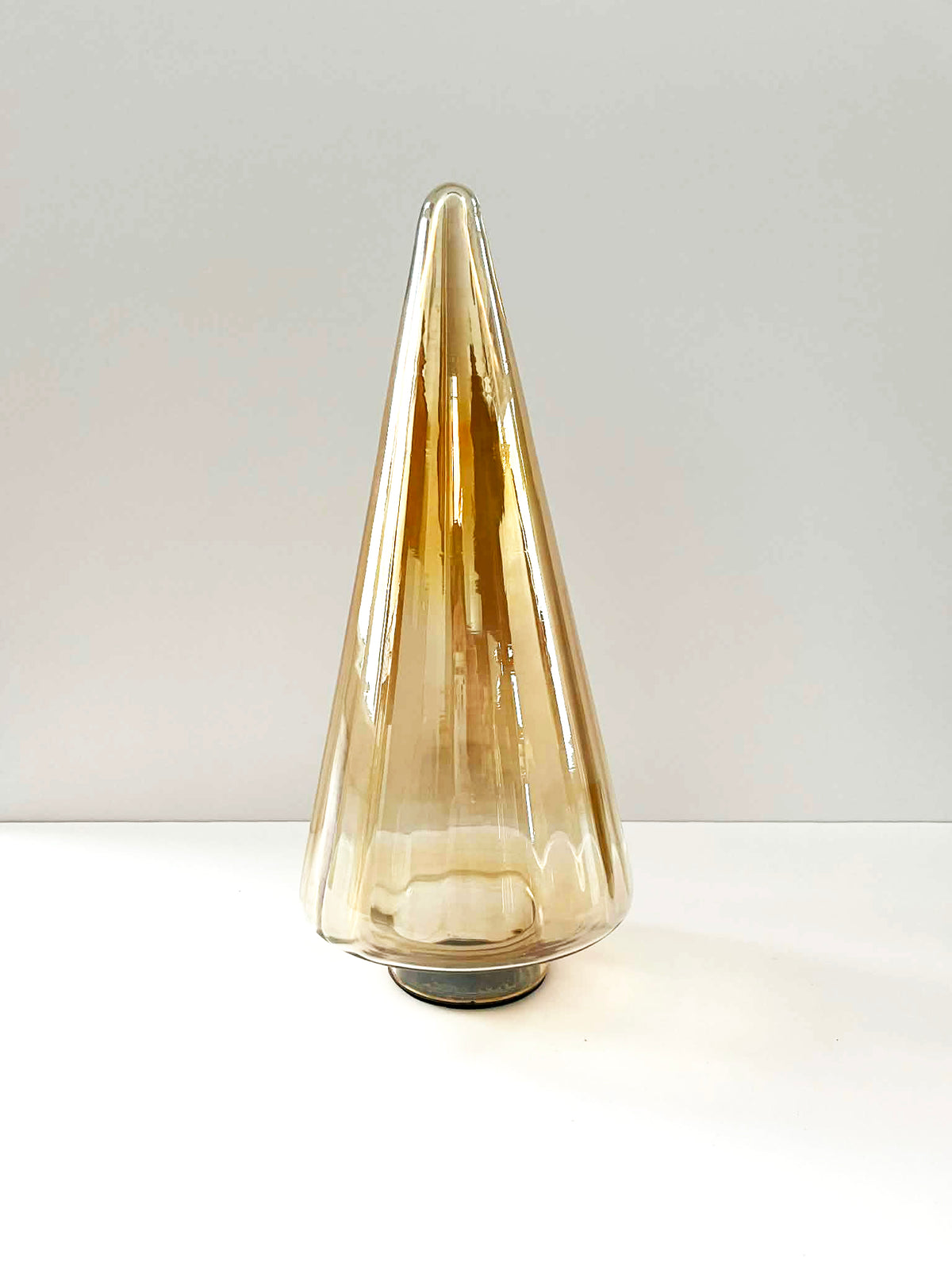 Christmas decorations - Amber glass Christmas tree