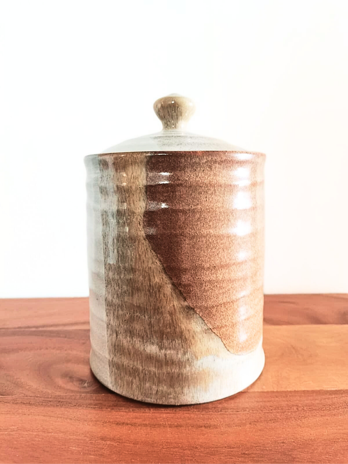 Accessoires _ Pots de grès caramel