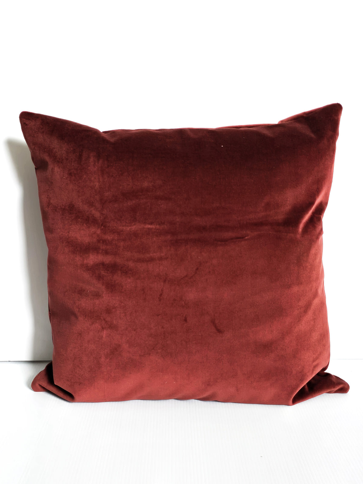 Cushion from Greece - Beautiful burgundy red velvet