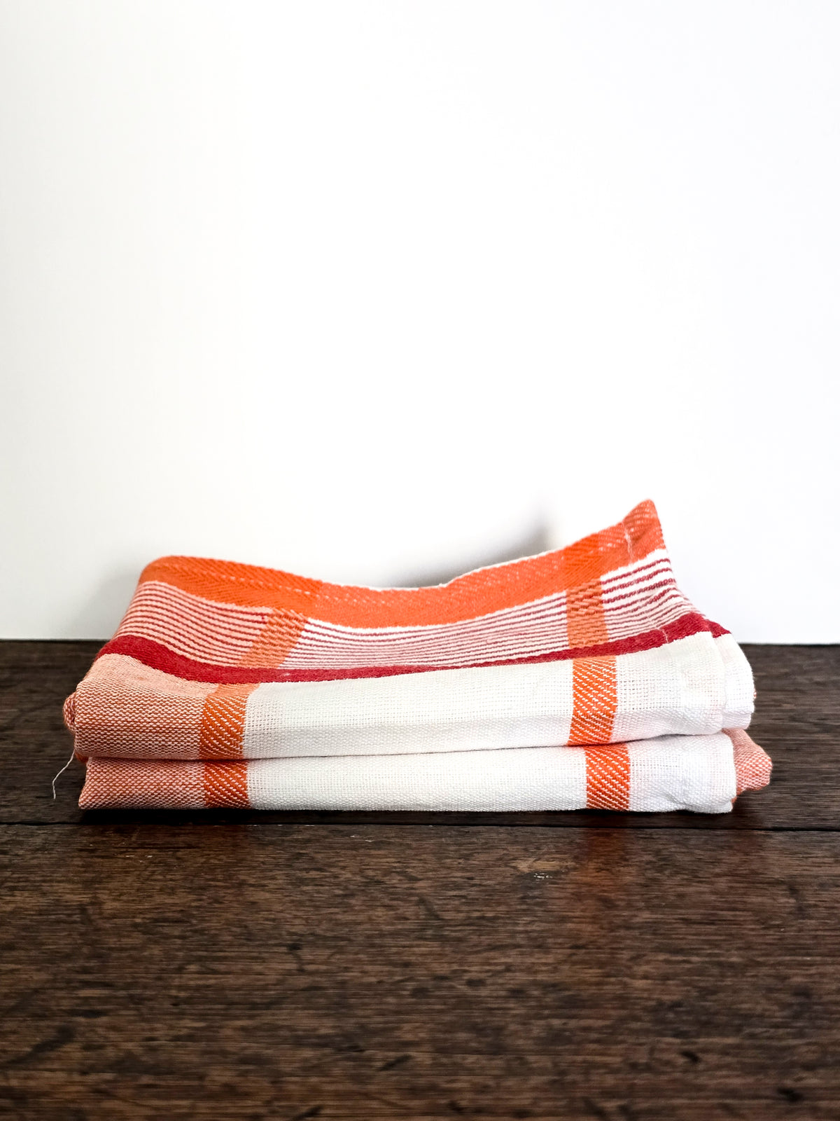 Linens _ Kitchen _ Italian tea towel _ Red and orange