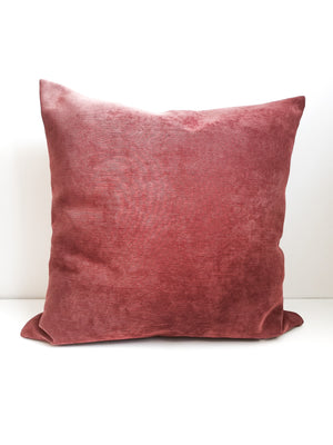 Coussin de Grèce _ Beau velours côtelé rouge brique