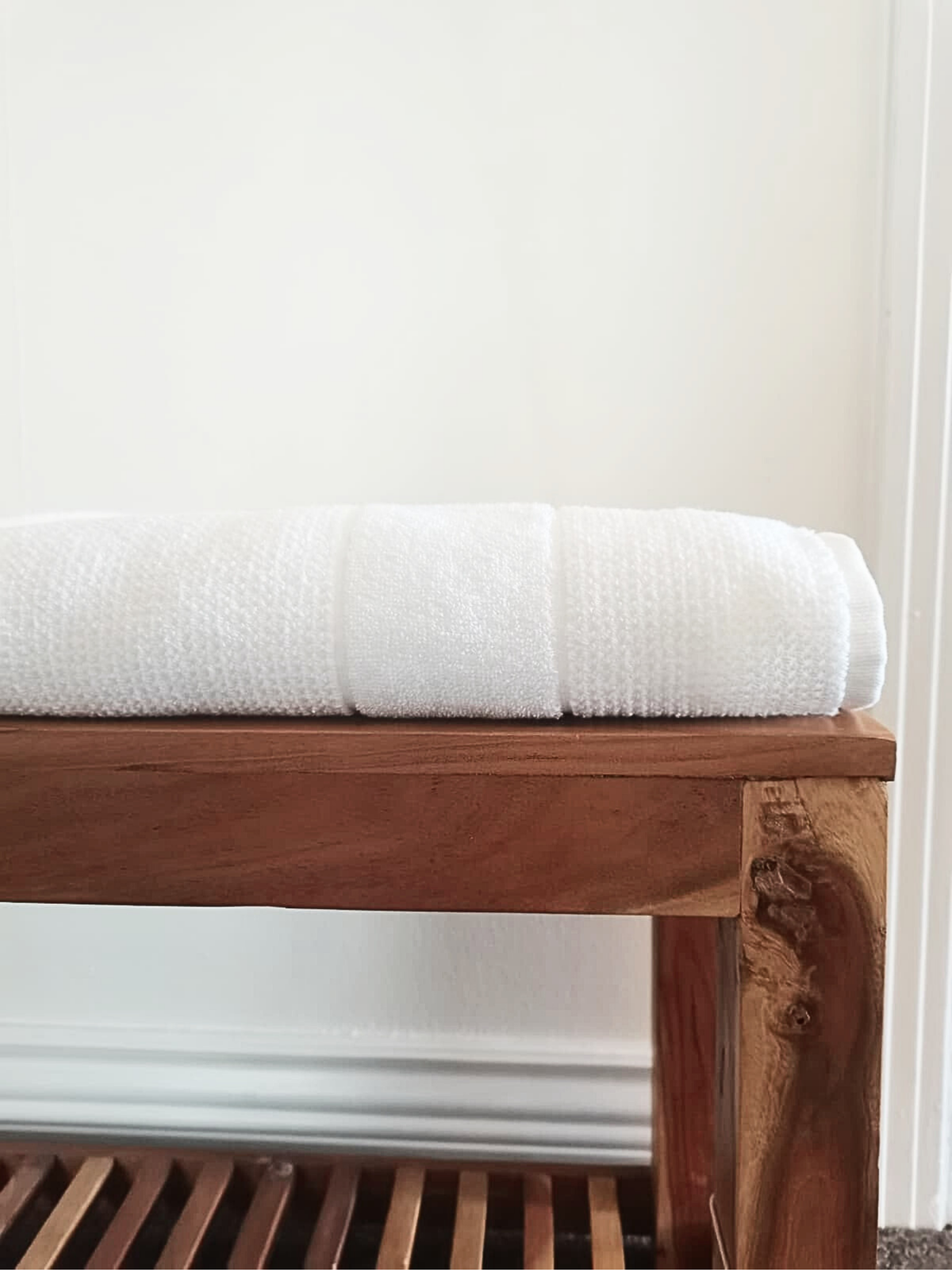 Linge de maison _ Serviettes de bain _ Blanc plush (Baveno)