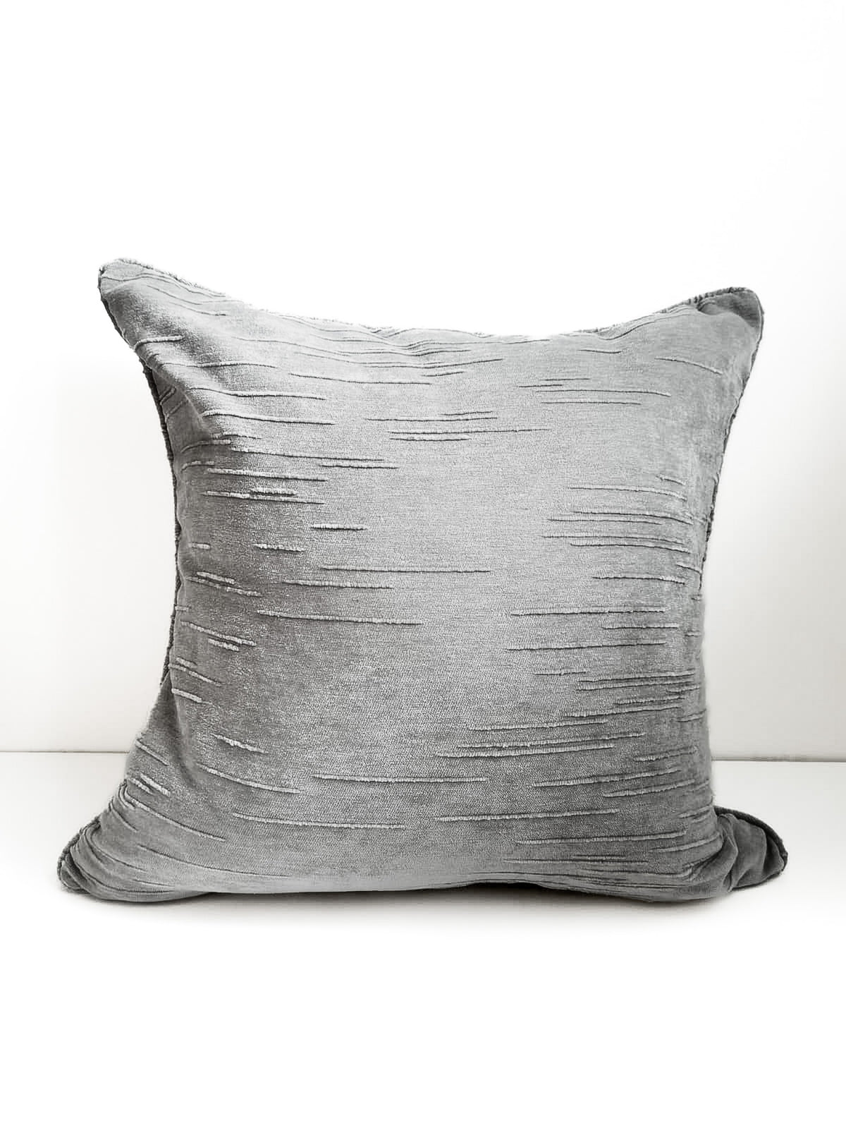 Coussin _ Beau vert de gris velours _ 26 x 26