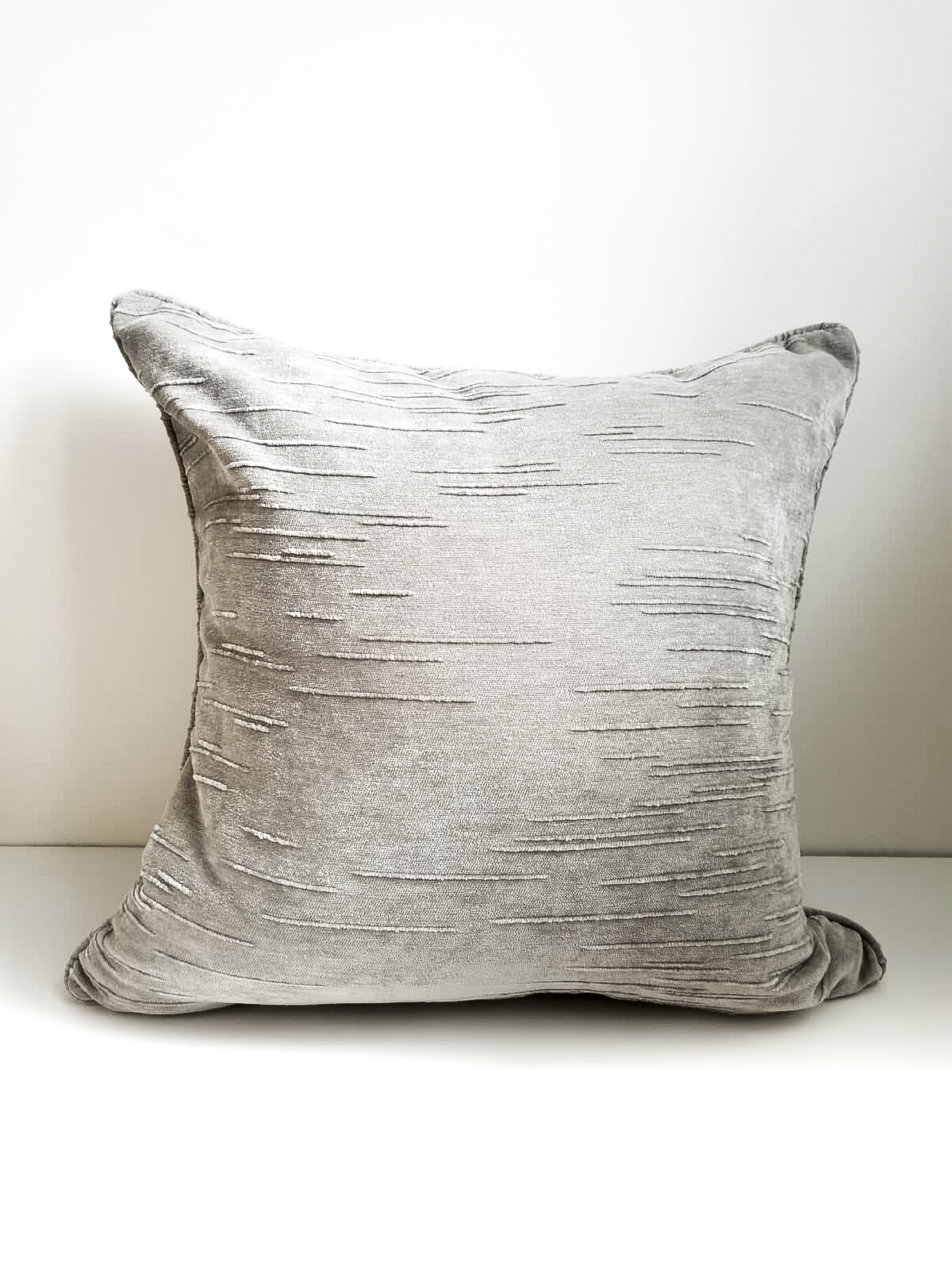 Cushion _ Beautiful blue-gray velvet