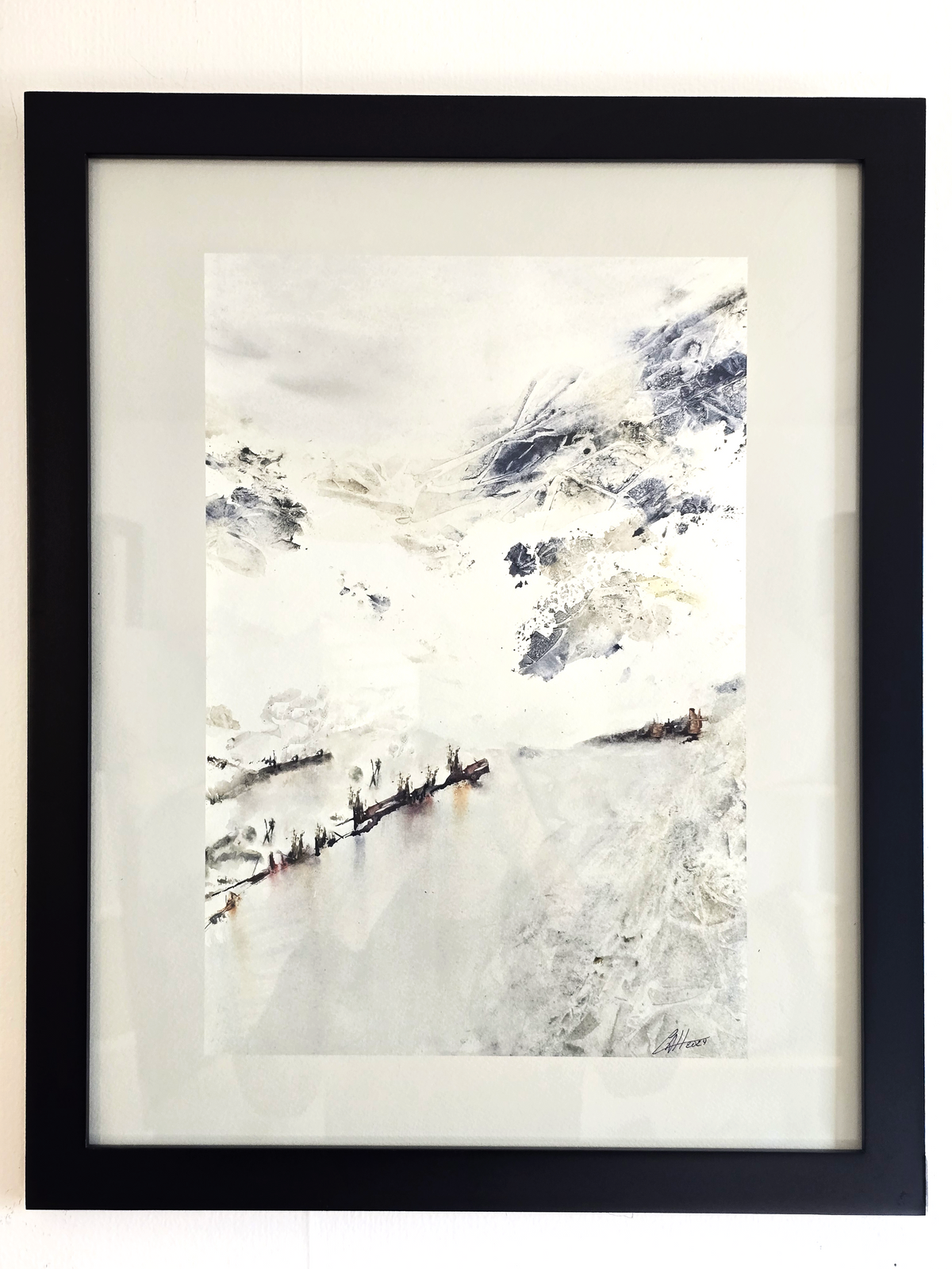Art _ Carmen Altamirano _ Fjords et forêt (hiver)