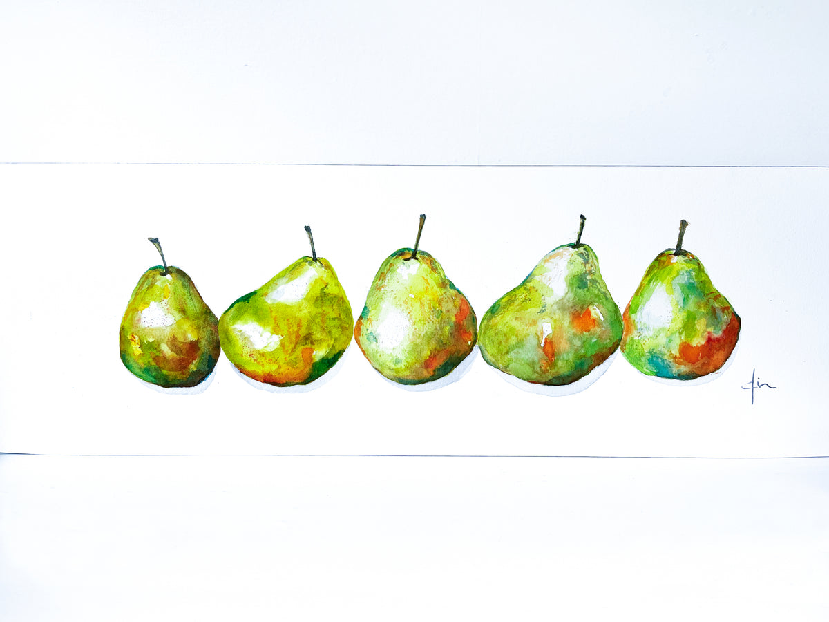 Art _ Diane Auger _ Poires _ Sur demande
