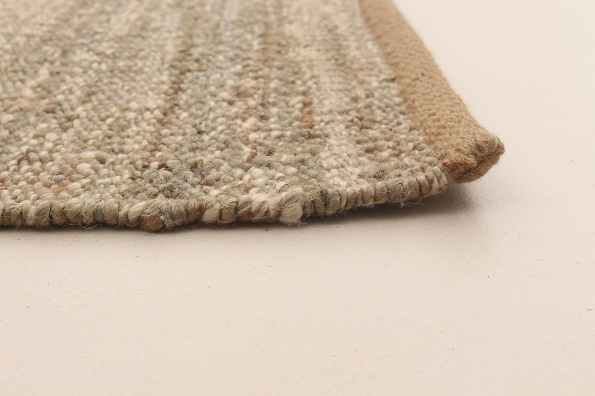 Tapis _ Beau Kilim Jute Khaki (5,5 x 7,7)