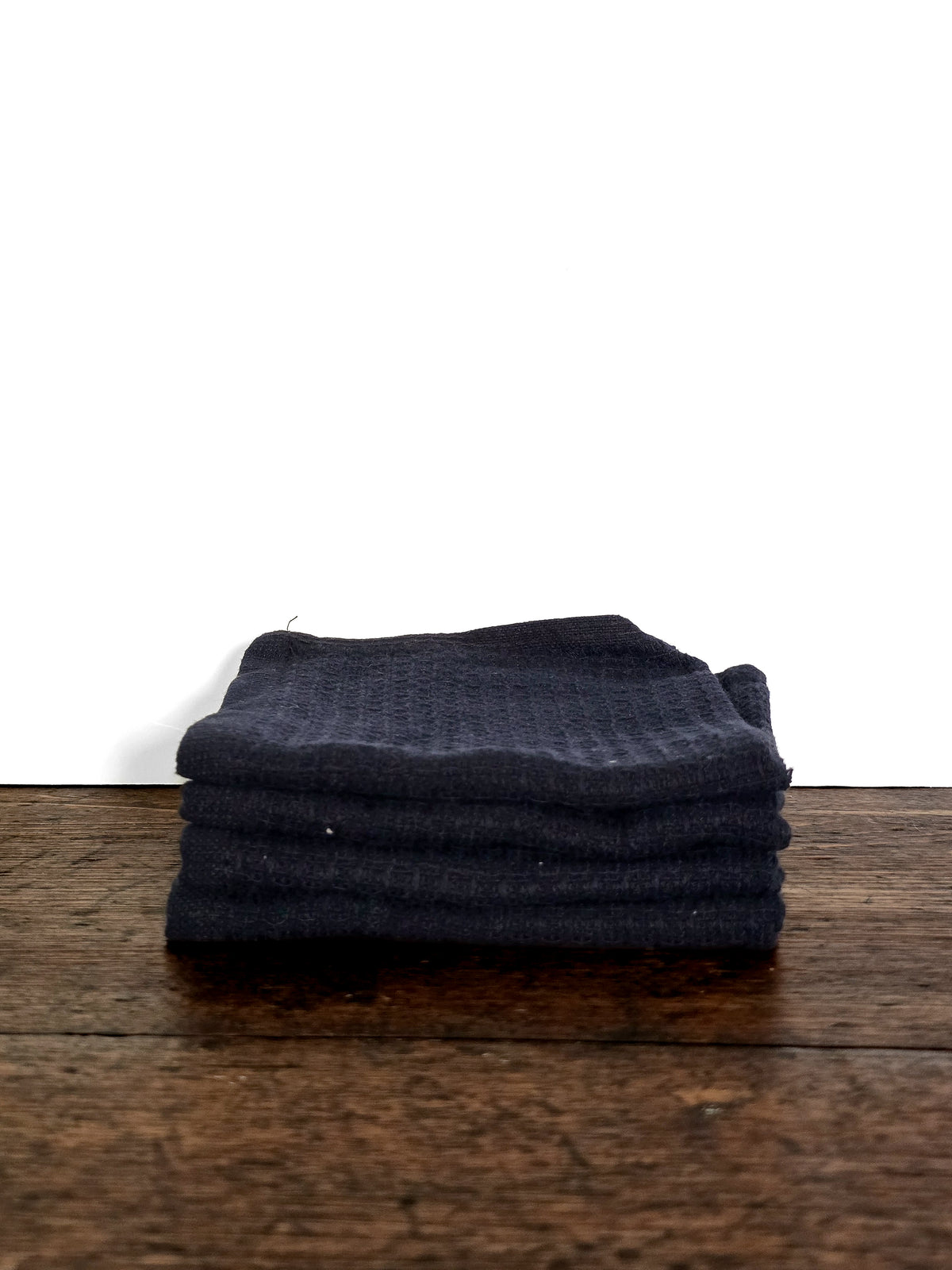 Linge de maison _ Cuisine _ Lavette de comptoir noire gaufrée