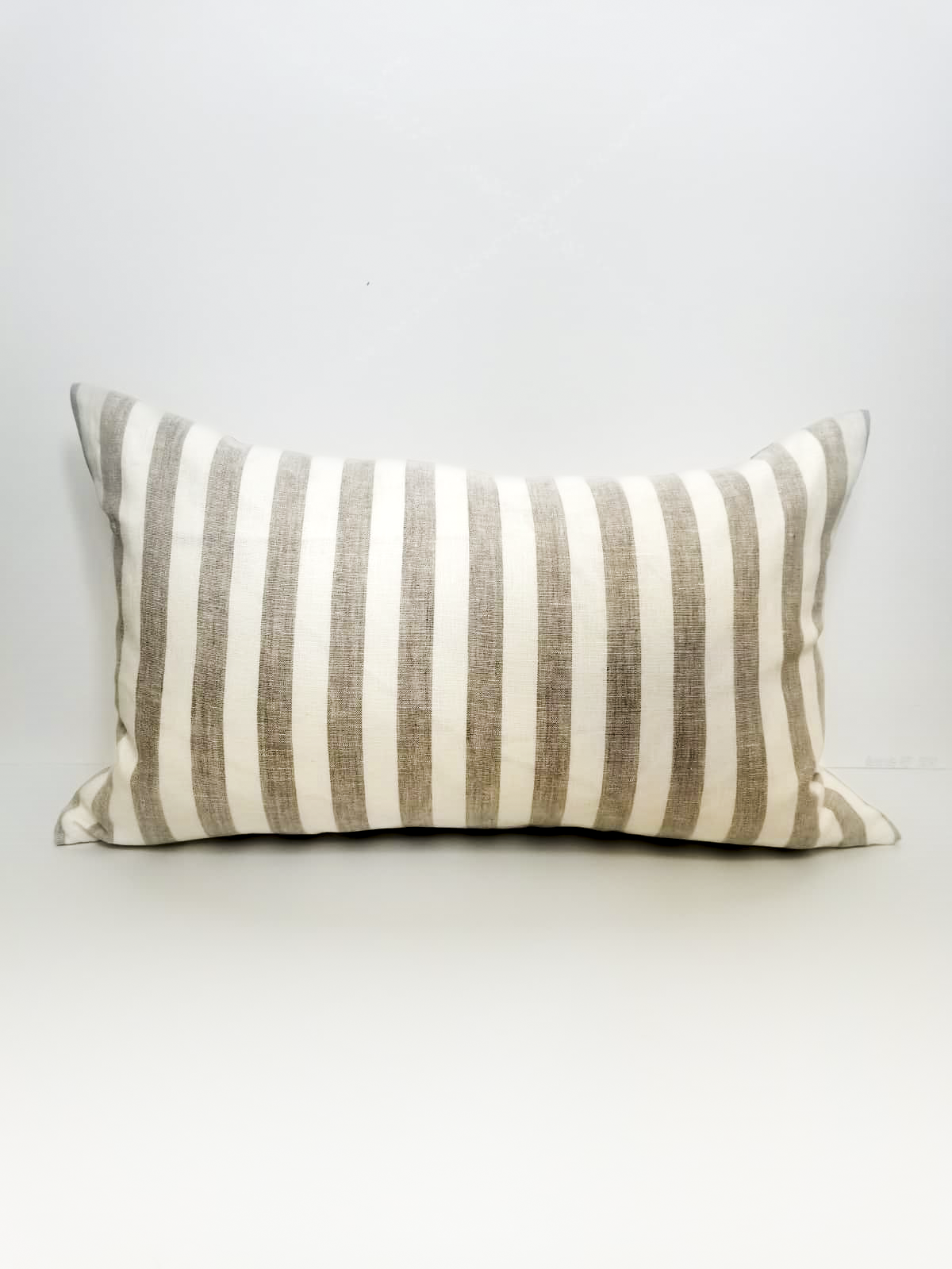 Cushion from Greece _ Beautiful taupe striped _ 16 x 24
