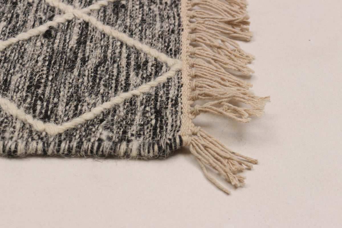 Tapis _ Beau Kilim Gris Foncé (5'1" x 8'0")
