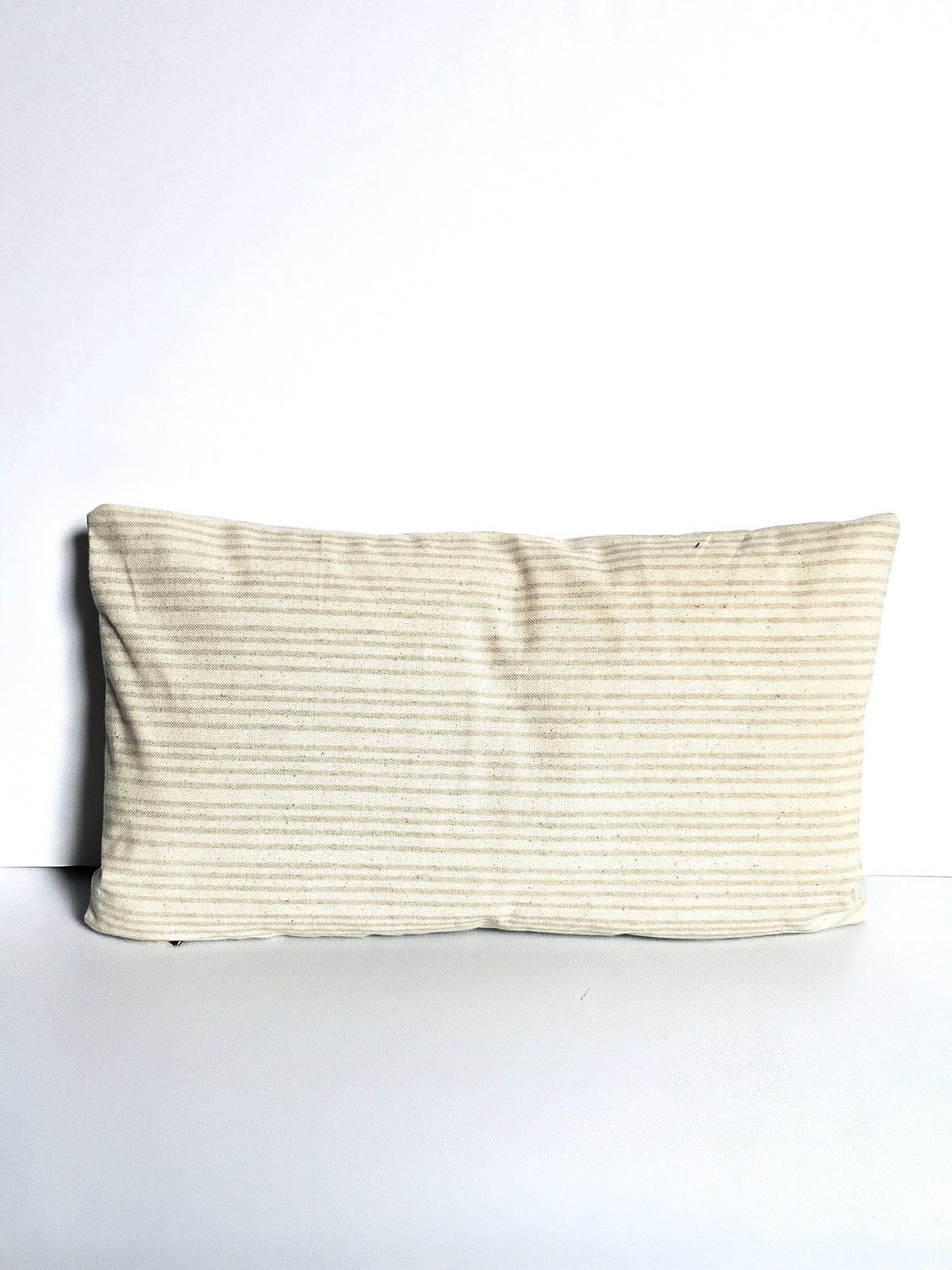 Coussin de Grèce _ Beau beige à rayures _ 12 x 20