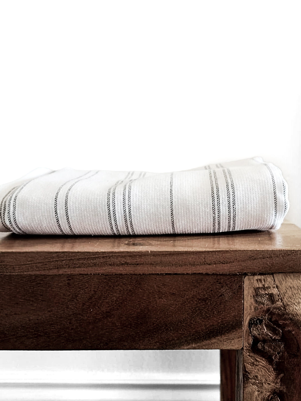 Linens _ Hand towels _ White with black lines