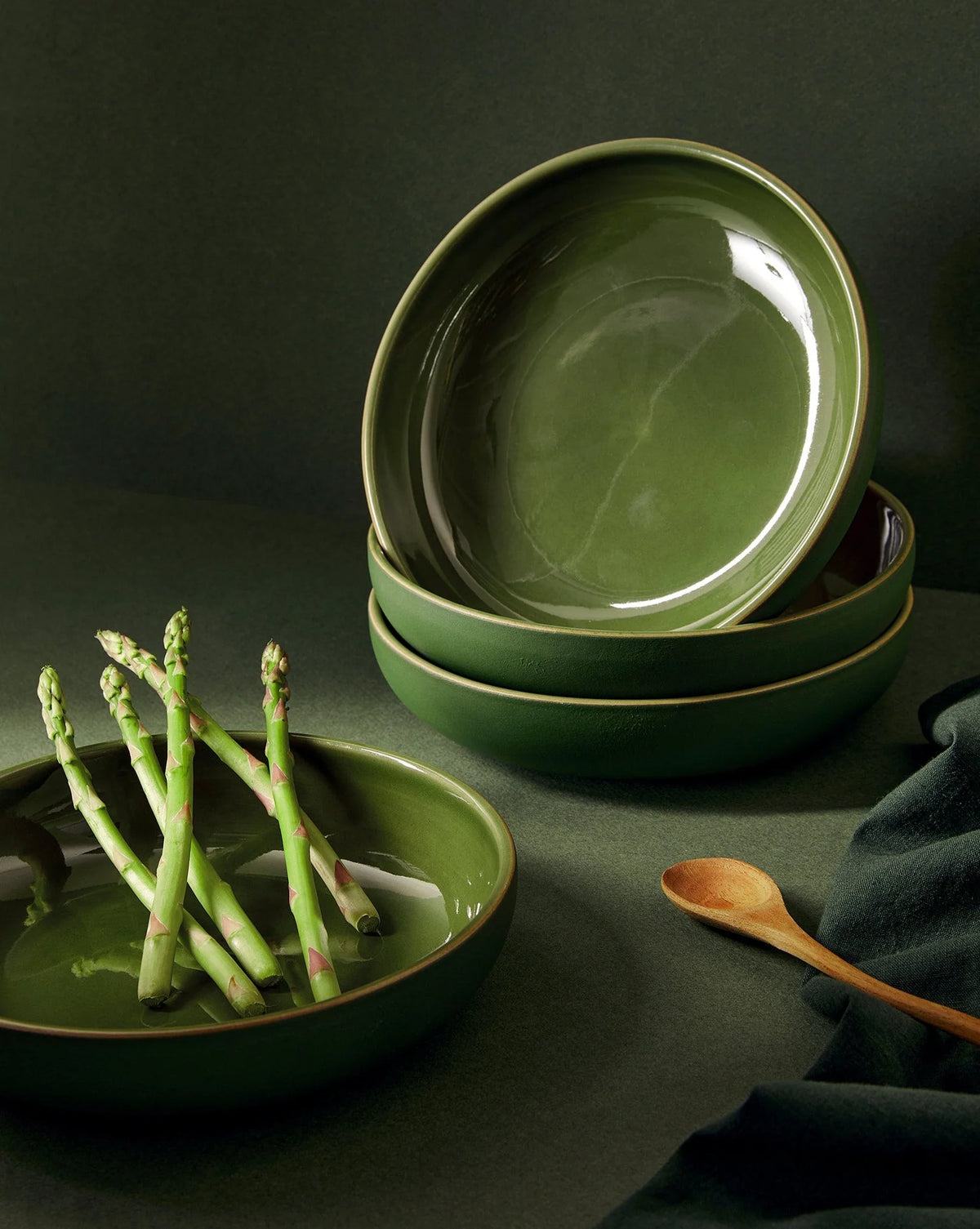 Tableware _ Gharyan _ Youlha pasta plate _ Green