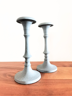 Accessories _ Grey sandstone candlestick