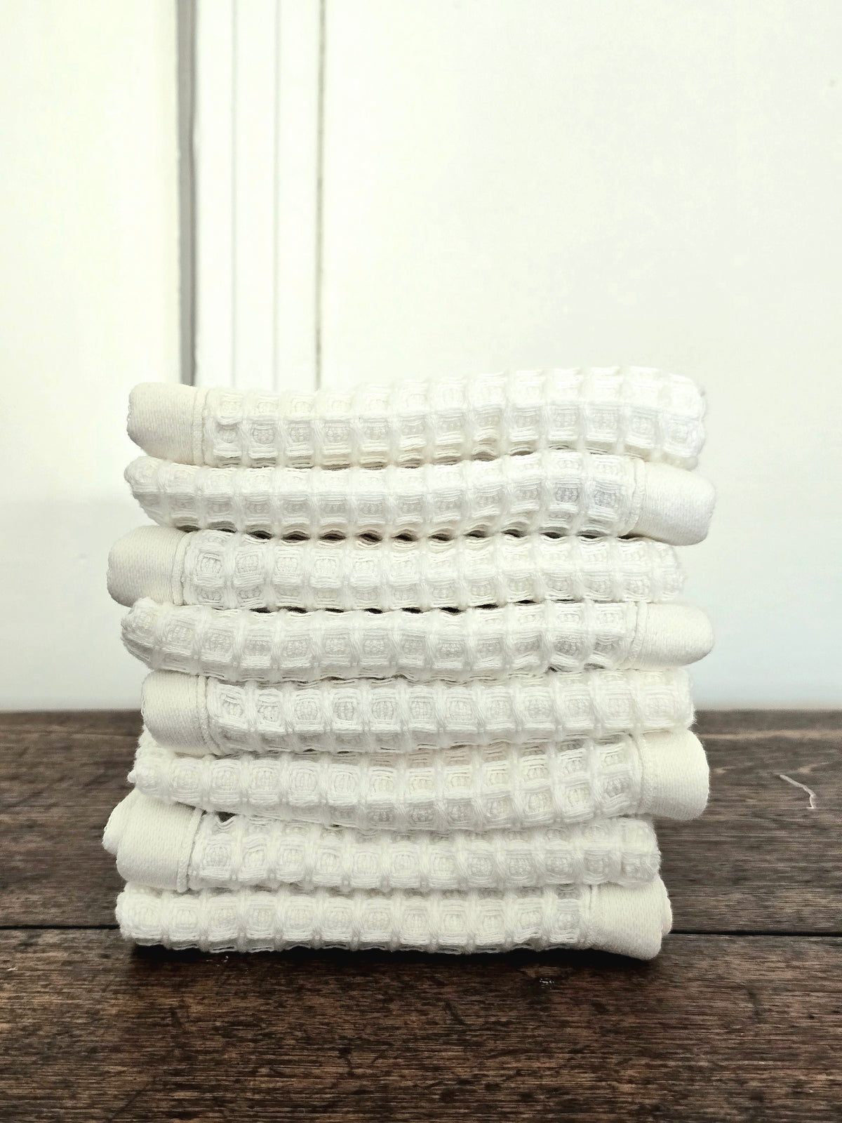 Linge de maison _ Débarbouillette _ Blanc gaufré