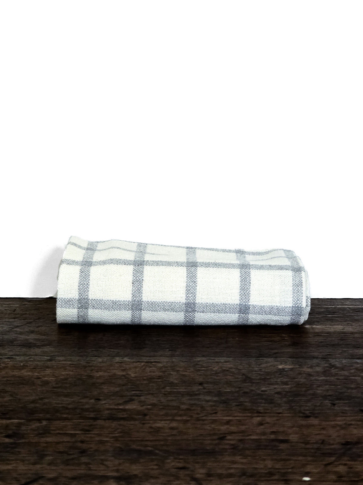 Linge de maison _ Cuisine _ Torchon _ Crème carreaux gris