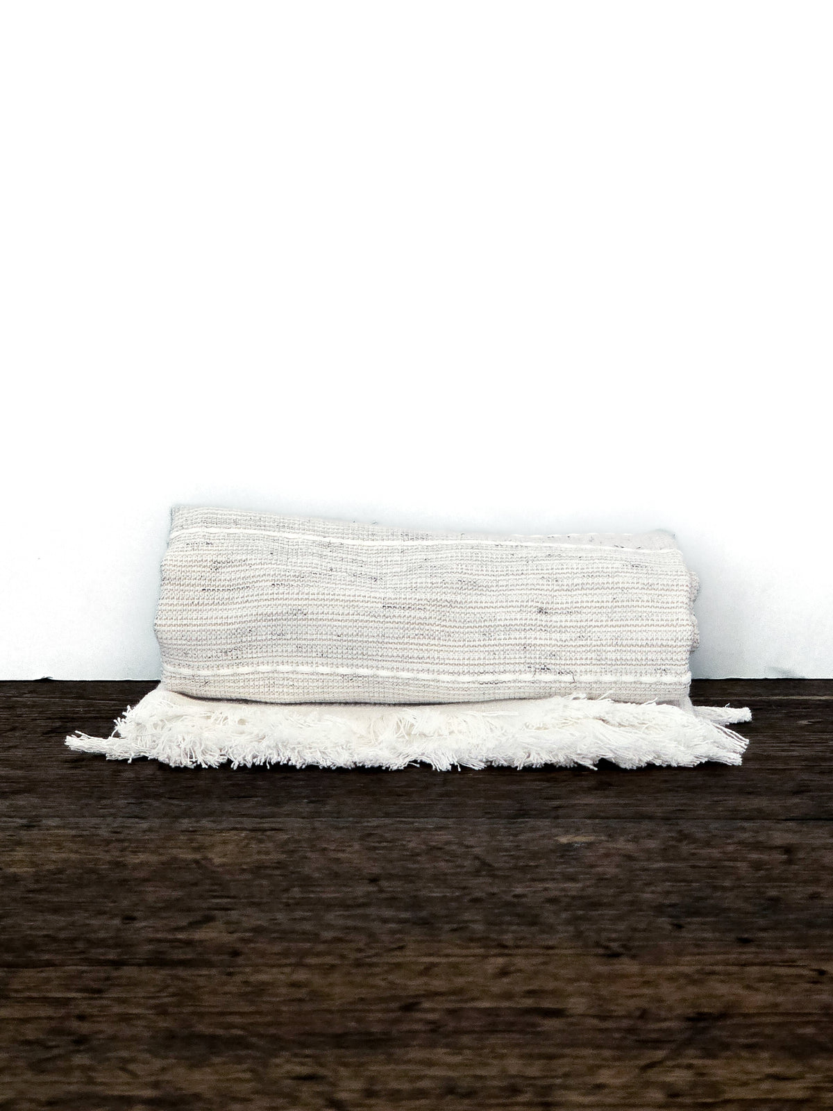 Linge de maison _ Cuisine _ Torchon _ Chiné beige et blanc