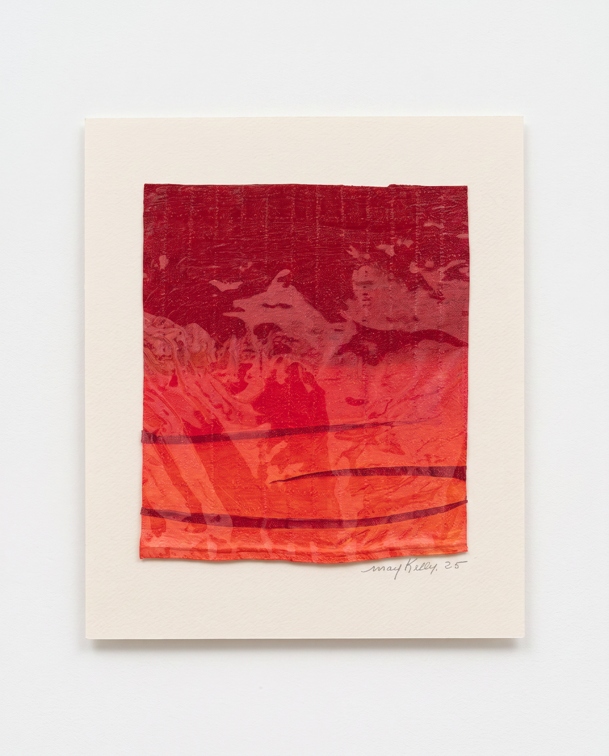 Art _ May Kelly _ Paysages reliefs rouges 1