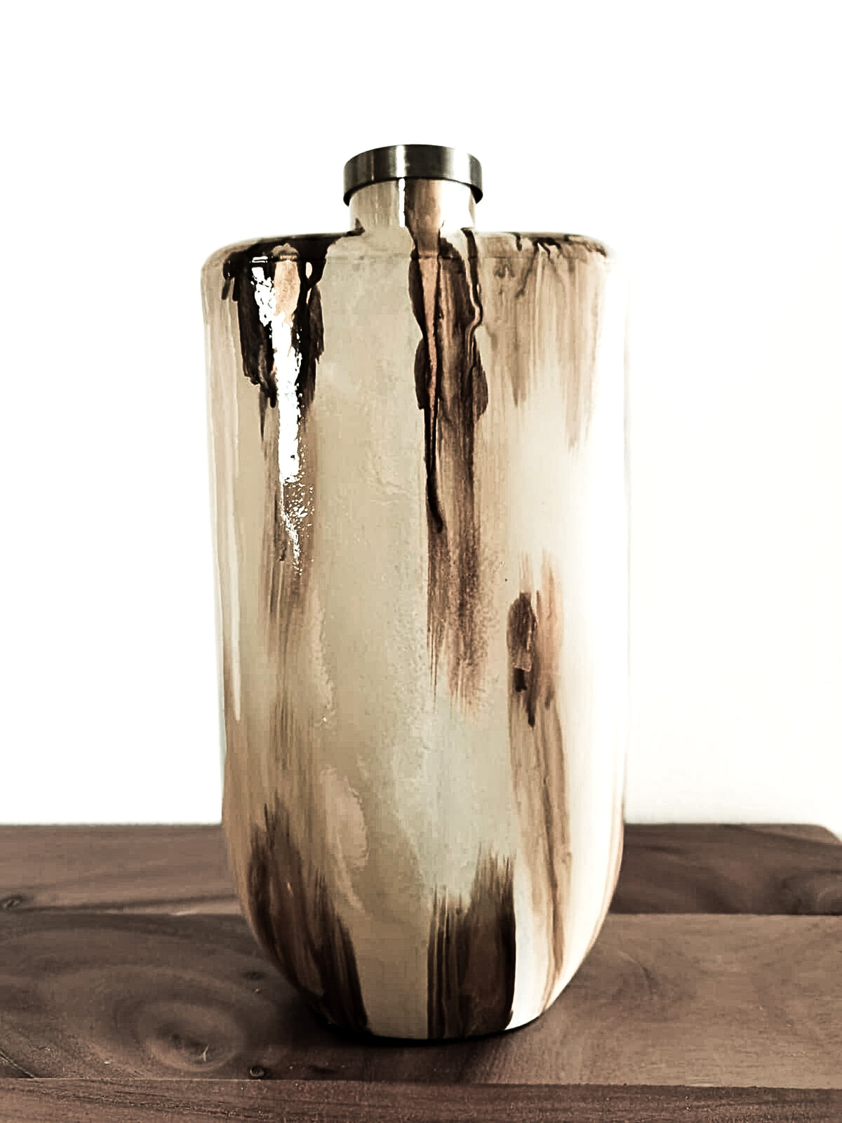 Accessoires _ Cruchon décoratif chocolat et beige