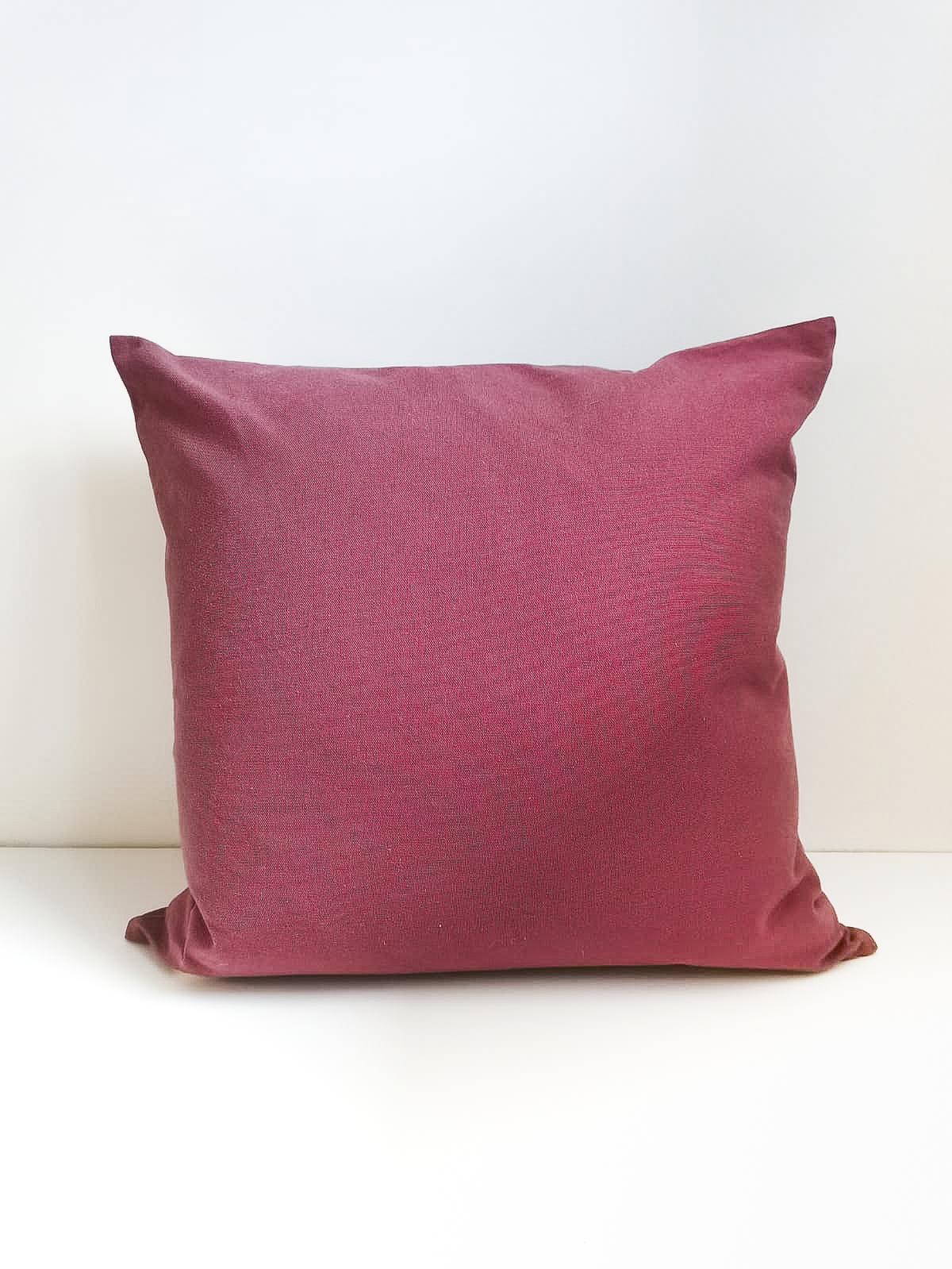 Cushion from Greece _ Beautiful raspberry woven cotton