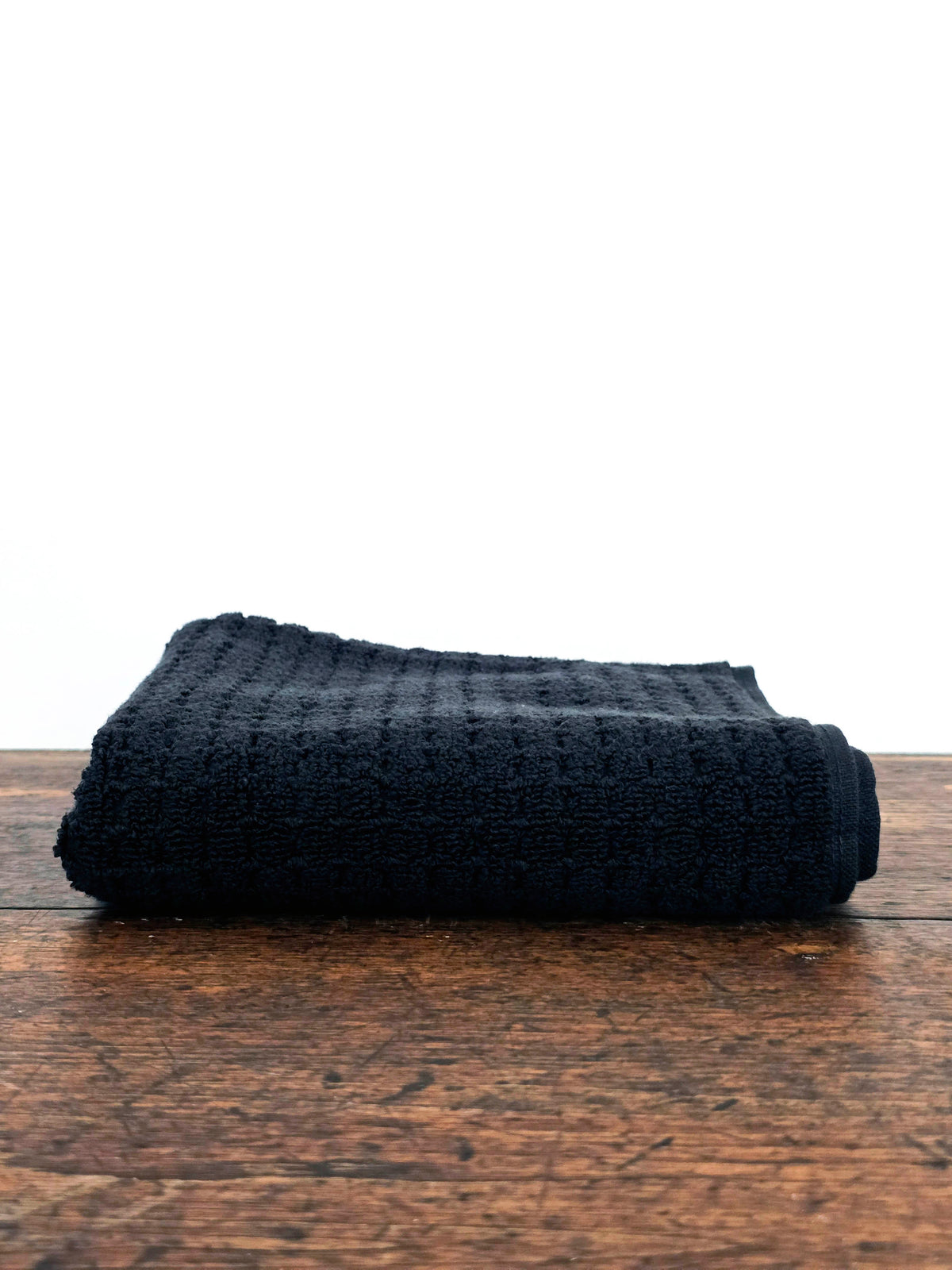 Household linens _ Hand towels _ Black waffle weave