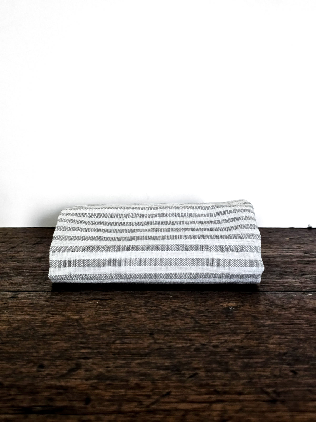 Linens _ Kitchen _ Dishcloth _ Striped white and grey-green