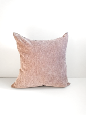 Cushion _ Beautiful old pink striped velvet