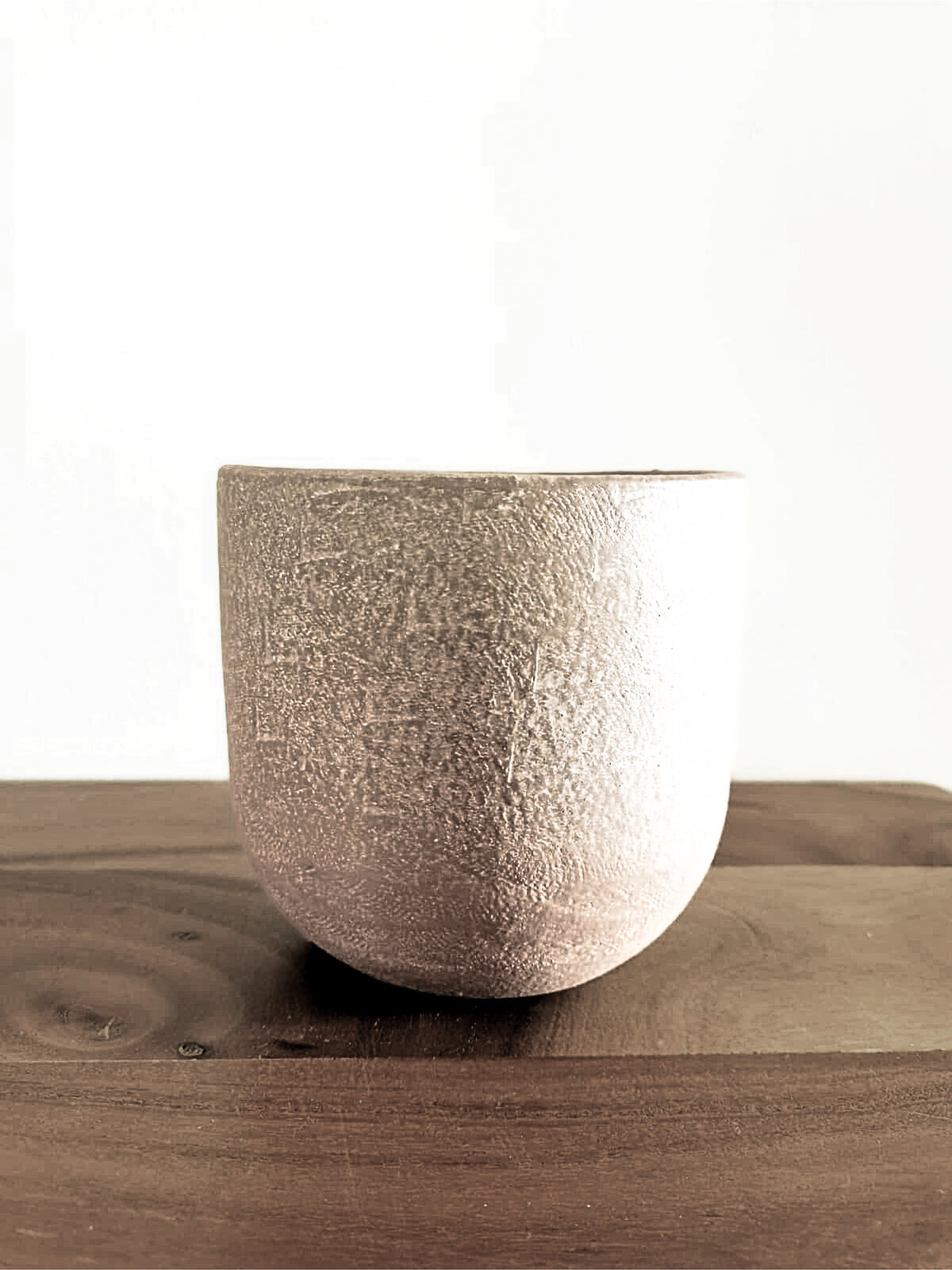 Accessoires _ Cache-pot taupe _ Petit