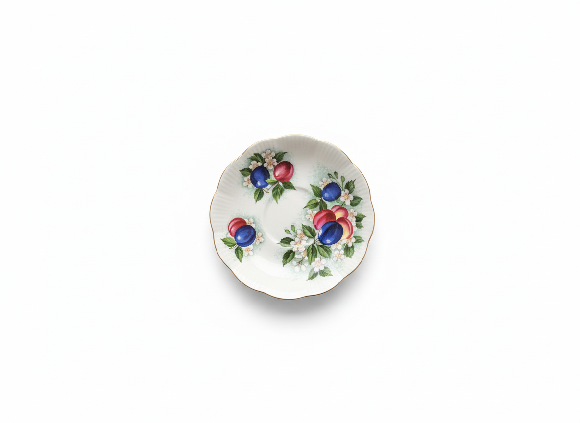 Tableware _ Small vintage floral plate