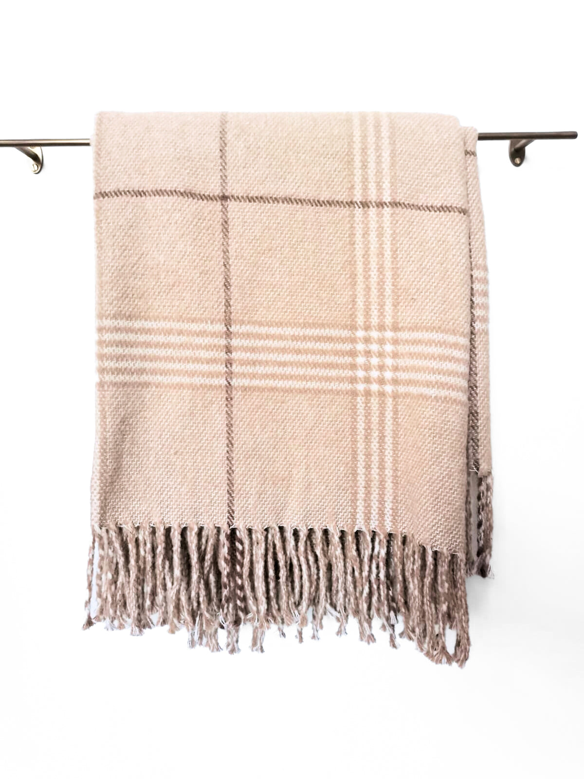 Linge de maison _ Jeté chevrons caramel