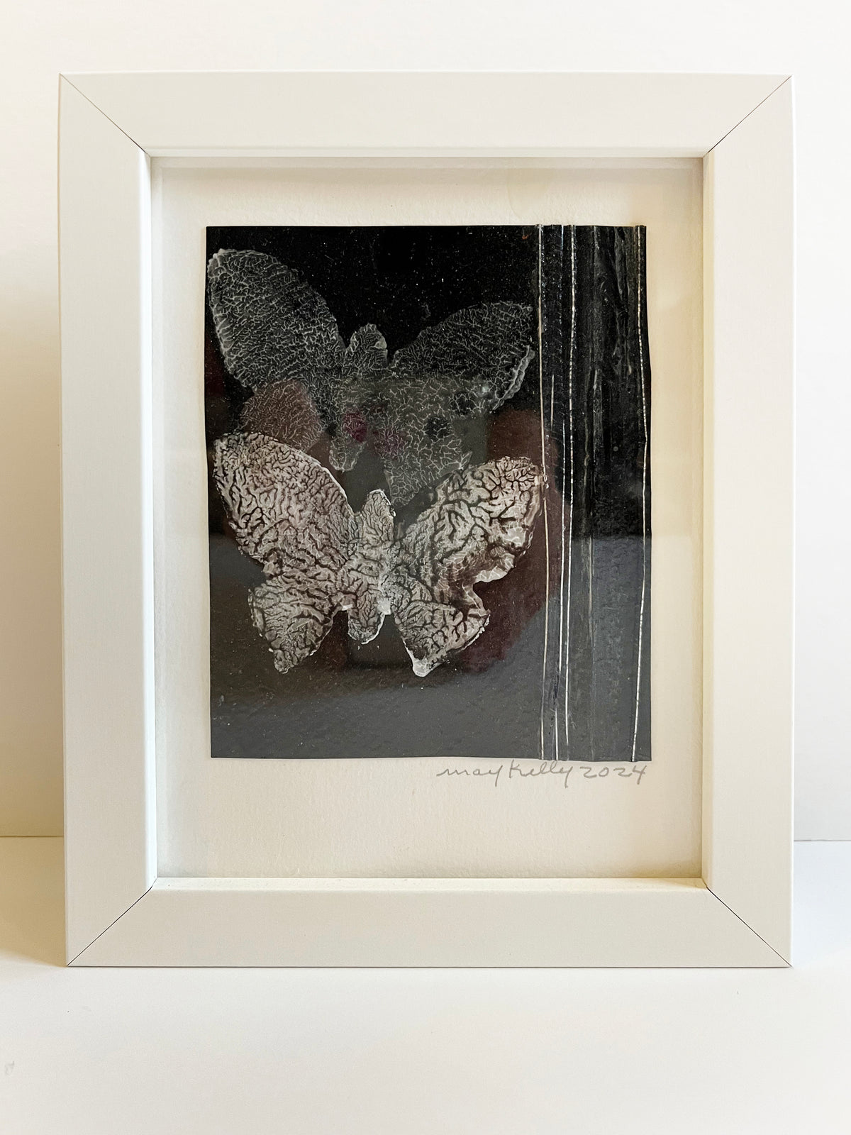 Art _ May Kelly _ Black on black butterflies