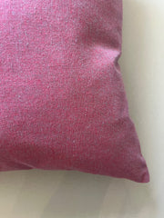 Coussin de Grèce _ Beau coton tissé framboise