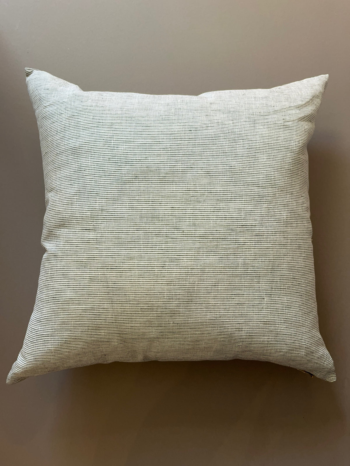 Coussin de Grèce _ Beau fin rayé bleu