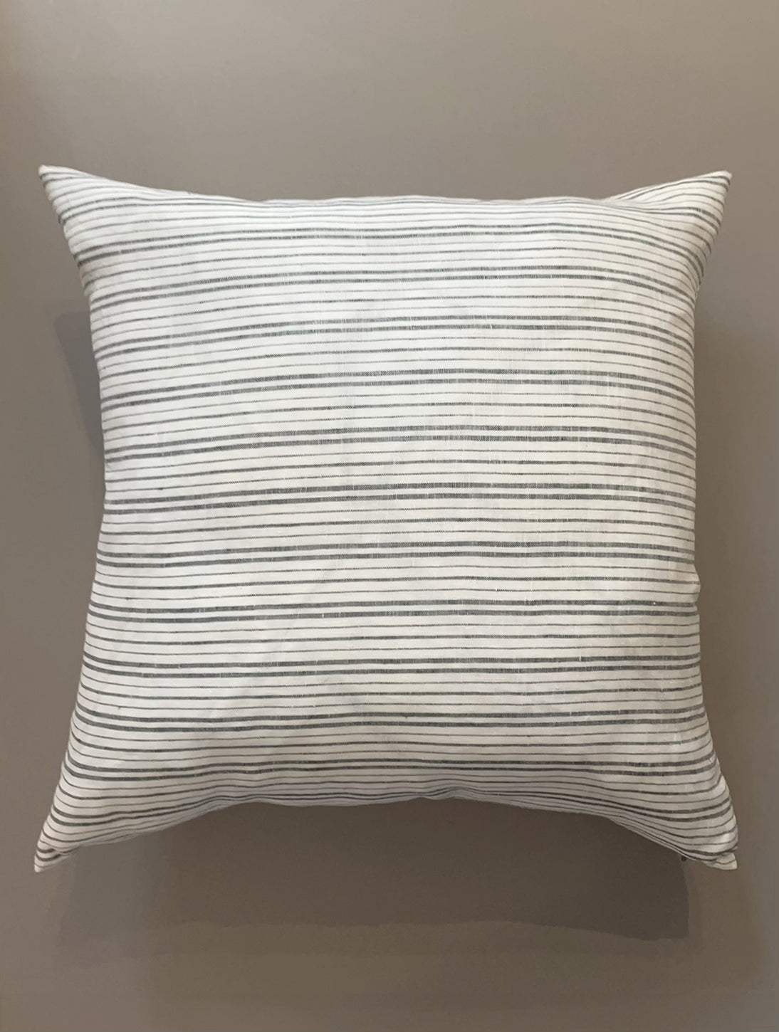 Coussin de Grèce _ Beau rayé fin bleu