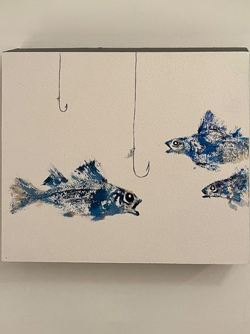 Art _ Petits poissons 9 x 12