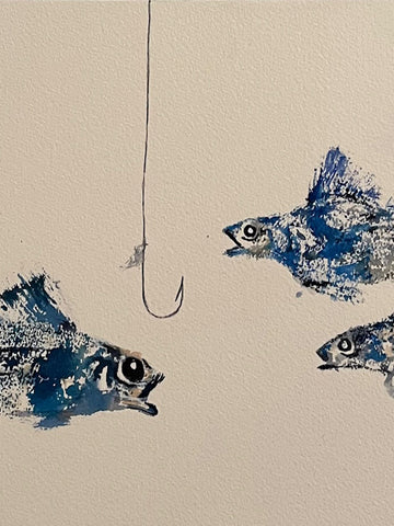 Art _ Petits poissons 9 x 12