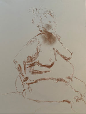 Art _ Lyse Mérineau _ Nude brick red