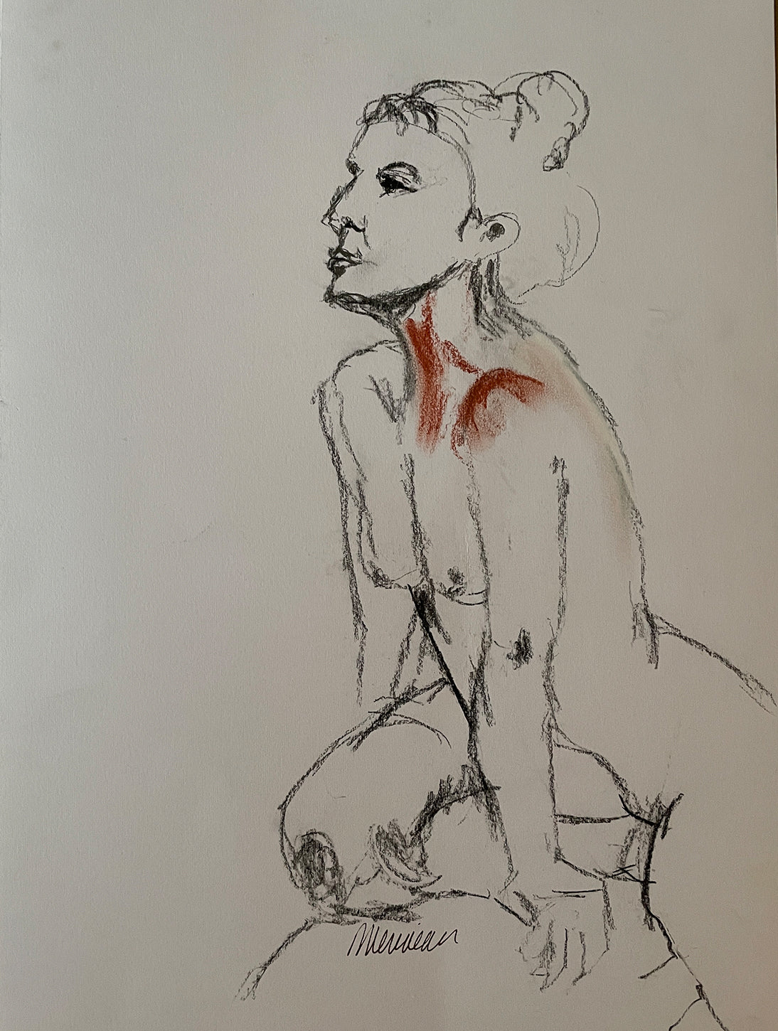 Art _ Lyse Mérineau _ Nu noir et brique