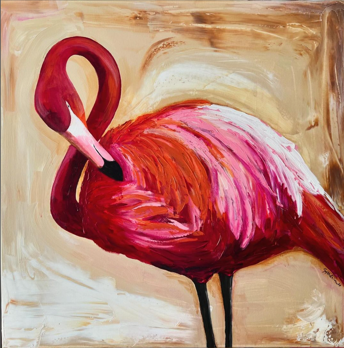 Art _ Sandrine Leduc _ Flamant