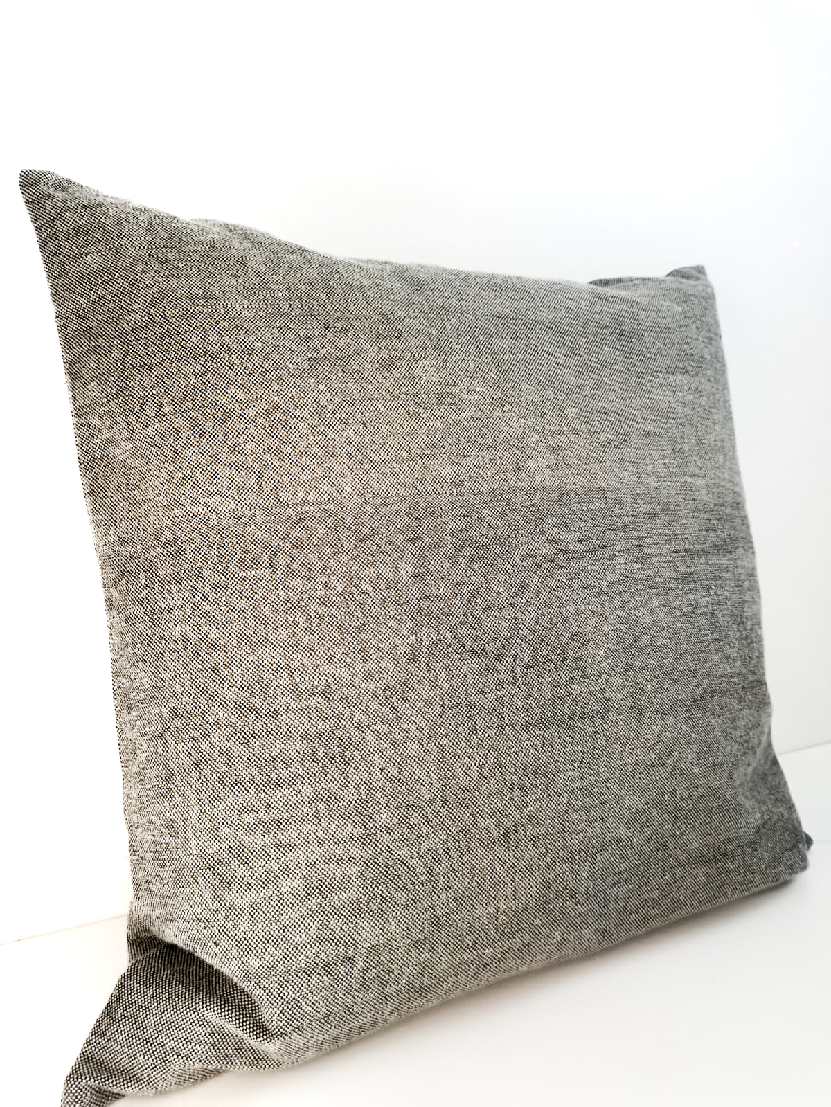 Greek Cushion _ Cover only _ Beautiful black and beige woven fabric